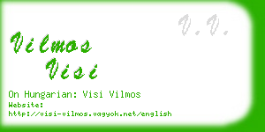 vilmos visi business card